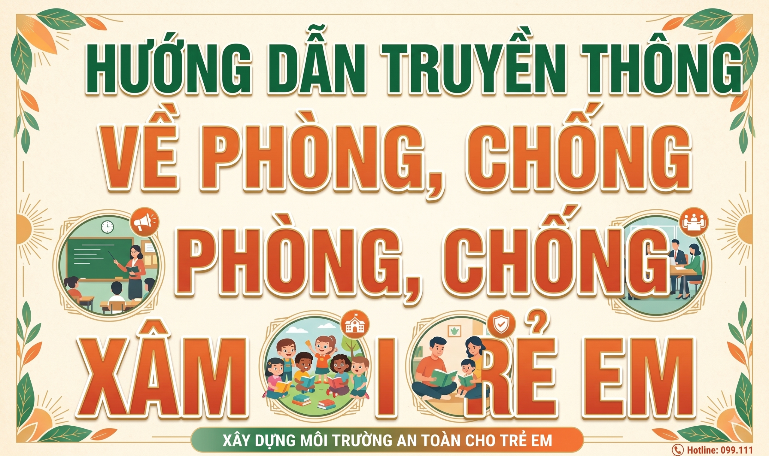 HƯỚNG DẪN TRUYỀN THÔNG VỀ PHÒNG, CHỐNG XÂM HẠI TRẺ EM